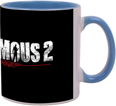 

Arkist infamous 2 logo Blue Ceramic Mug(340 ml), Multicolor