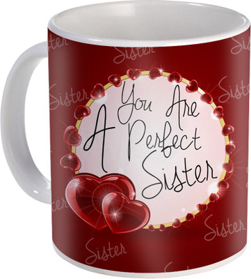 

SKY TRENDS Raksha Bandhan Gift For Sister Amazing Present For Sis ST-28 Ceramic Mug(330 ml), Multicolor