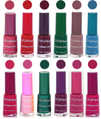 

Color Fever Neon Shine Matte 12 Pcs Set Nail Polish Pink-Red-Green-Blue-Brown(Pack of 12)