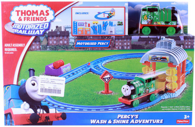 

Thomas Thomas and Friends Motorized Percy -wash & shine Advanture(Multicolor)