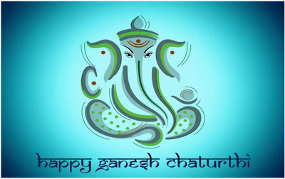 

Happy Ganesh Chaturthi Poster Paper Print(12 inch X 18 inch, Rolled)