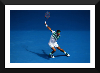 

Spirit Of Sports - Tennis Legend Roger Federer - Motivational Poster - Premium Quality Framed Poster (12 x 17 inches) For Gym, Home Or Office Paper Print(17 inch X 12 inch, Framed)
