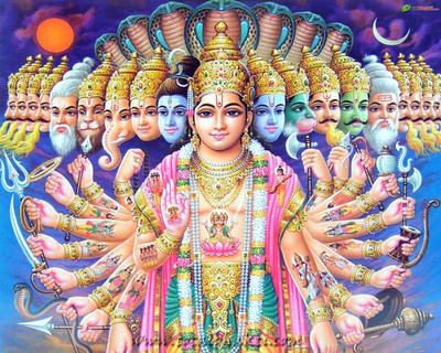 

vishnu ji Bhagwan poster on fine art paper 13x19 Fine Art Print(19 inch X 13 inch, Rolled)