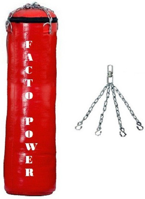

FACTO POWER 4.5 FEET LONG , SRF - STANDARD MATERIAL , UNFILLED WITH CHAIN Hanging Bag(4.5, 1 kg)