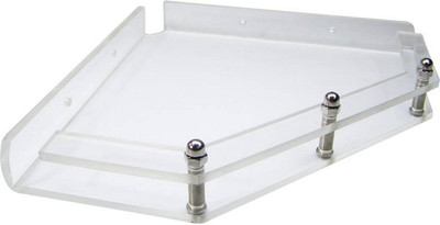 

Sehaz Artworks Dimanond Corner Border Acrylic Wall Shelf(Number of Shelves - 1, Clear)