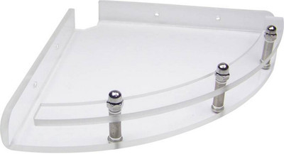 

Sehaz Artworks Curved Corner Border Acrylic Wall Shelf(Number of Shelves - 1, Clear)