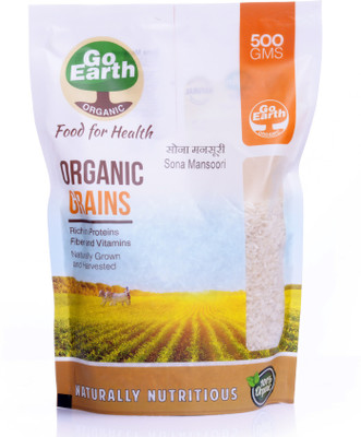 

Go Earth Organic White Sona Masoori Rice (Medium Grain)(500 g)