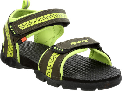 Buy Sparx Men Olive Flourscent Green Sandals on Flipkart