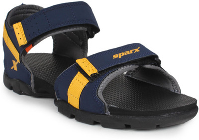 

Sparx Men Navy Blue Yellow Sports Sandals