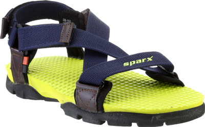 

Sparx Men Navy Blue Flourscent Green Sandals