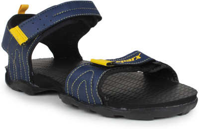 Sparx Men Navy Blue Yellow Sandals