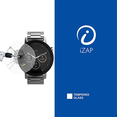 iZAP Tempered Glass Guard for Moto 360 PLUS 42mm U2(Pack of 1)