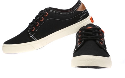 

Sparx SM-232 Canvas Shoes For Men(Black), Black tan