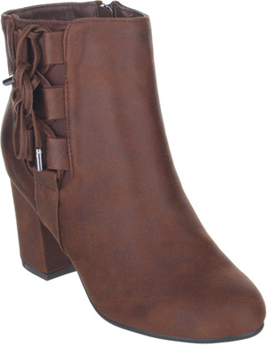 

Shuz Touch Boots For Women(Brown, Coffee