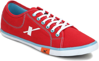 Sparx SM-283 Canvas Shoes For Men(Red, Red skyblue