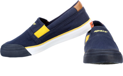 Sparx SM-292 Slip On Sneakers For Men(Blue, Navyblueyellow