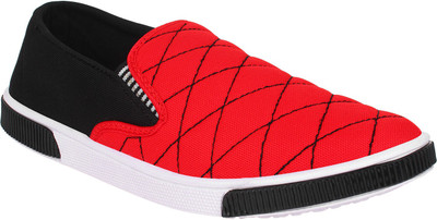 

Axter Red_459 Slip On Sneakers For Men(Red, Black