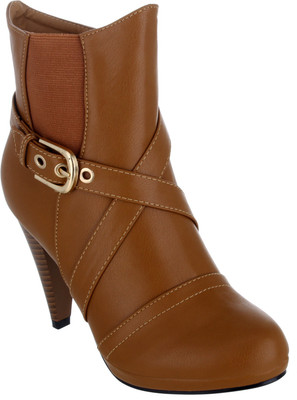 

Shuz Touch Boots For Women(Brown, Camel