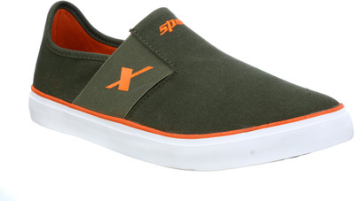 

Sparx SM-214 Canvas Shoes For Men(Olive, Orange)