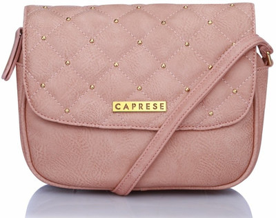 

Caprese Women Casual Pink Leatherette Sling Bag