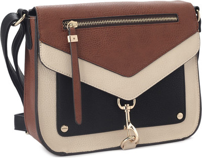 

Call It Spring Women Casual Black, Beige, Brown Polyester Sling Bag, Beige;black;brown