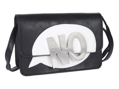 

Fur Jaden Women Casual Black PU Sling Bag