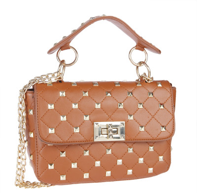 

Fur Jaden Women Casual Tan PU Sling Bag