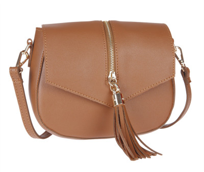 

Fur Jaden Women Casual Tan PU Sling Bag