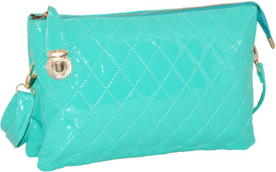 

Bee Fashionable Women Casual Green Canvas Sling Bag