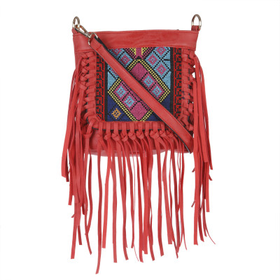 

Fur Jaden Women Casual Maroon PU Sling Bag
