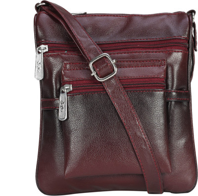 

Indian Fashion Women Formal Red Leatherette Sling Bag