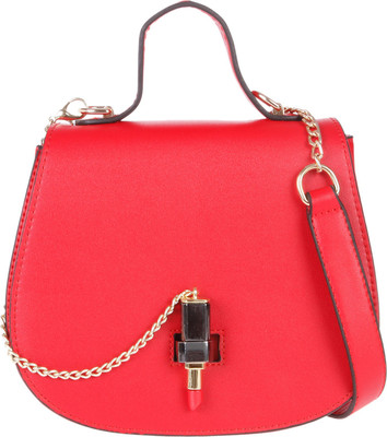 

Fur Jaden Women Casual Red PU Sling Bag