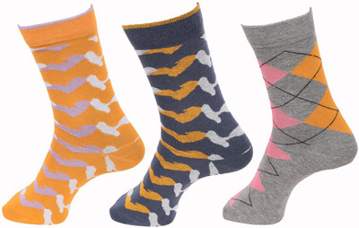 Tuscanny Men Mid-Calf/Crew(Pack of 3)