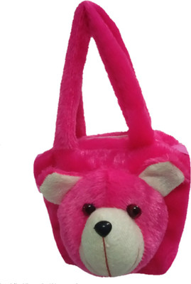 

Aparshi Designer pinky little plush bag - 14 cm(Multicolor)