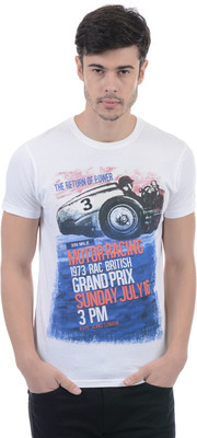 

Pepe Jeans Printed Men' Round Neck White T-Shirt