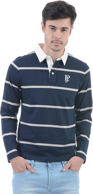 

Pepe Jeans Striped Men' Polo Neck Dark Blue T-Shirt, Navy