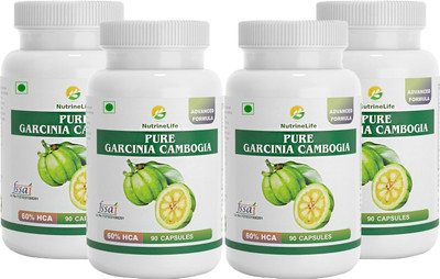 

NutrineLife Pure Garcinia Cambogia 100% Natural Extract, Weight Loss Pill, Appetite Suppressant, carb blocker and burn fat formula for Women and man, 60% HCA, 90 Veg Capsules(90 No)