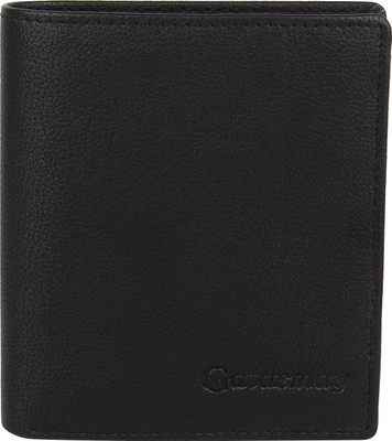 

Gatasmay Men Black Genuine Leather Wallet(3 Card Slots), Balck