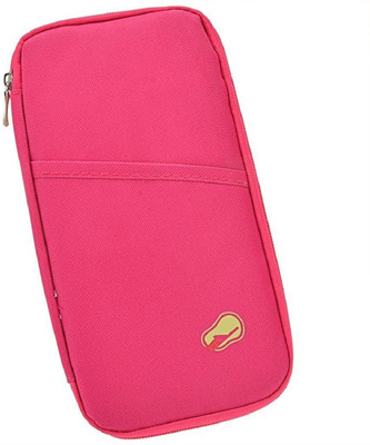 

Italish Men Pink Fabric Card Holder(12 Card Slots)
