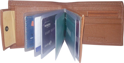 

Rosset Men Tan Artificial Leather Wallet(12 Card Slots)
