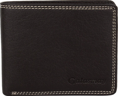 

Gatasmay Men Brown Genuine Leather Wallet(3 Card Slots), Dark brown