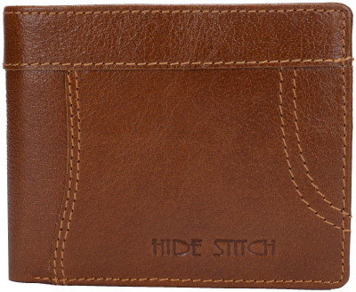 

Hidestitch Men Brown Genuine Leather Wallet(5 Card Slots), Brown-05