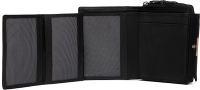 

WildHorn Women Black Genuine Leather Wallet(9 Card Slots)