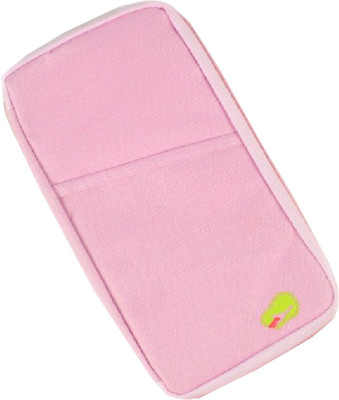 

Italish Men Pink Canvas Card Holder(12 Card Slots), Light pink