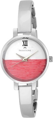 SWISSTONE JEWELS069-SLVPNK JEWELS Watch  - For Women   Watches  (Swisstone)