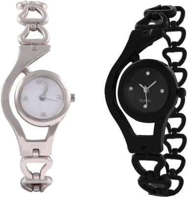 Gopal Retail Fancy Black And White Analog Watch for Women and Gilrs Analog Watch  - For Girls   Watches  (Gopal Retail)