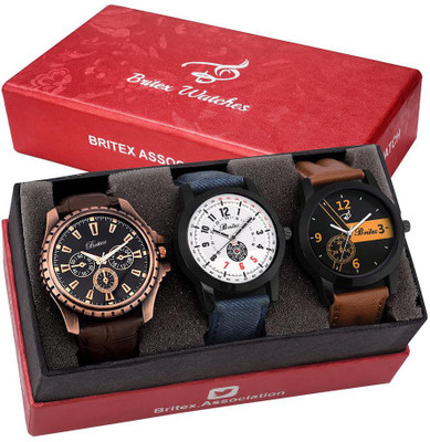 

Britex BT3106~6126~6136 Mr. Trend Combo Watch - For Men