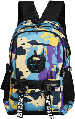 

MultiZone Girls Printed College Travel Outdoor Bag 14 L Backpack(Purple), Multi