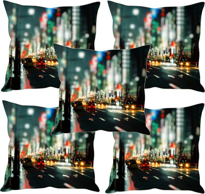 

Sleep Nature's Printed Cushions Cover(Pack of 5, 30.63 cm*30.63 cm, Multicolor)