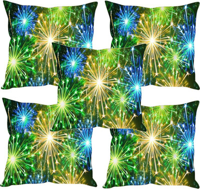 

Sleep Nature's Printed Cushions Cover(Pack of 5, 30.63 cm*30.63 cm, Multicolor)